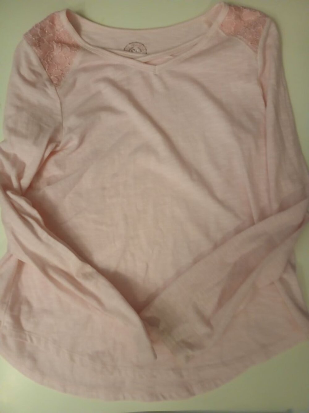 SO Girls 12 Pink Long Sleeve Shirt